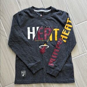 MIAMI HEAT BOYS LONG SLEEVE TEE
